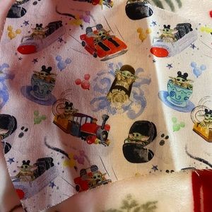 Baby yoda on Disney rides face mask olson